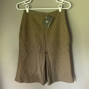 NWT MANGO Women’s Brown Suit Skirt